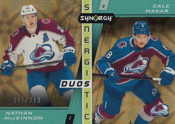 insert karta MacKINNON/MAKAR 21-22 Synergy Synergistic Duos Stars Gold /249